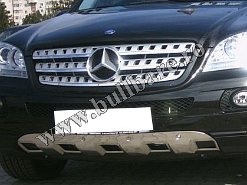Scut fata inox Mercedes ML W164 '05-'11 Bullbar inox Mercedes ML W164 '05-'11, praguri inox Mercedes ML W164 '05-'11, praguri aluminiu Mercedes ML W164 '05-'11, scut metalic motor Mercedes ML W164...